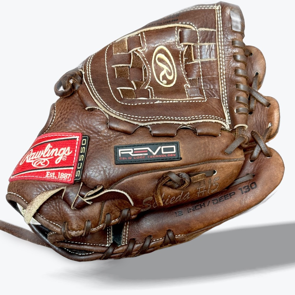 Rawlings Revo Baseball Glove SC550 12 inch Deep 130 RHT Brown Leather 5SC120CD
